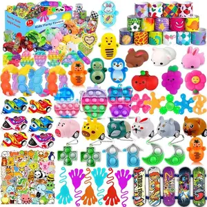 117-Piece Party Favor Packs for Kids - Pop Fidget Toys, Pinata Fillers, Goodie Bag Stuffers, Classroom Prizes, Easter Gifts for Boys & Girls