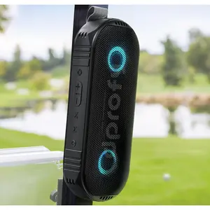 Play 2 Rounds,   Golf Speaker, Stereo Sound Portable Pro   Speaker with Rich Bass, Golf Accessories Golf Gifts (with Light)