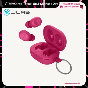 JLab JBuds Mini Earbuds - Smallest Bluetooth Earphones, IP55 Splash/Dust Proof, Custom EQ, Touch Controls, 20HR Battery Life, for iPhone & Android, Compact Design for Travel, Earbuds For Sleeping