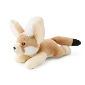 Justqunseen Cute Arctic Fox Plush Toy, Stuffed Animals, Red Panda Plush Animals Collection, Handmade Like Real, Small Size Stuffed Animals