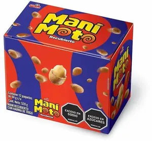 Frito Lay Mani Moto 12 Pack Peanuts Covered in Crunchy Coating - Ideal Snack