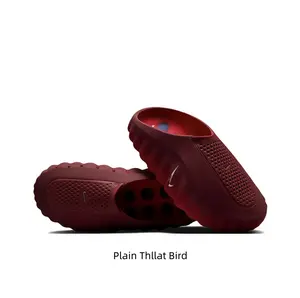 Hollow perforated slide sandals keep feet cool on hot summer days