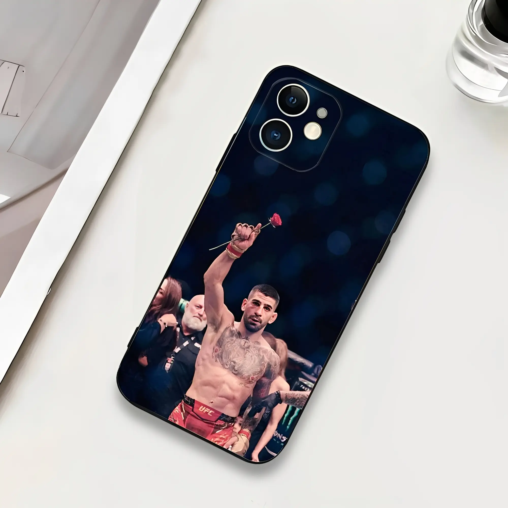I-Ilia Fighting T-Topuria Animal-Themed Personalized Colorful Phone Case Cover - Soft Silicone Shockproof TPU Protector with Protection & Full Coverage for Various iPhones 17,16,15,14,13,12,11,Pro,Max,Plus Mobile Phone Accessories