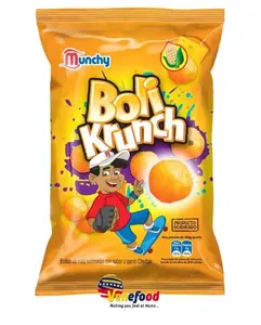 Munchy Boli Krunch Bolitas de Maiz Horneadas sabor a queso (Cheese Balls) - 85g