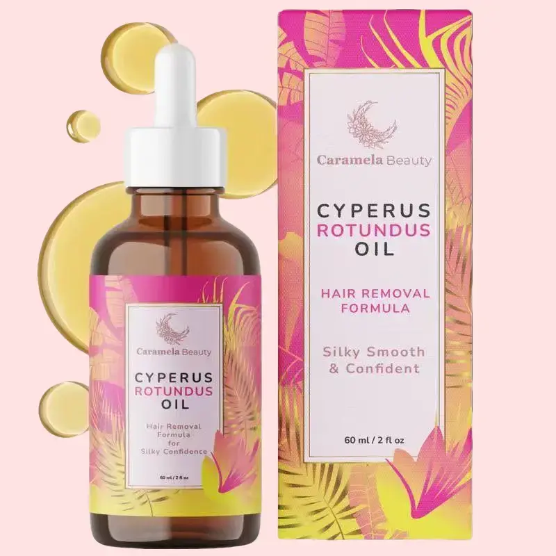 Cyperus Rotundus Oil, 60ml After-Shave and Post-Wax Moisturizer, Botanical Body Oil with Jojoba, Rosehip and Sweet Almond Oils for Silky Smooth Skin, All Skin Types