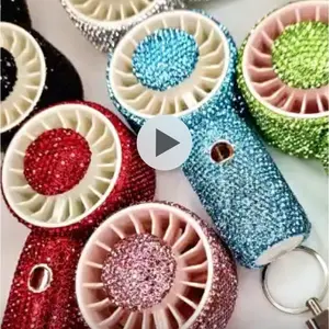 Boujee Essentials Rhinestone Fans