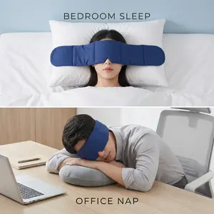 Weighted Eye Pillow – Cooling Sleep Eye Mask Sleep Pod & Soothing Eye Mask | Promotes Deep Sleep | Side-Sleeper Friendly | Soft, Dual-Layer Fabric for Ultimate Comfort | Ideal for Travel, Napping, and Stress Relief | Perfect for Women's Day Gift Exchanges