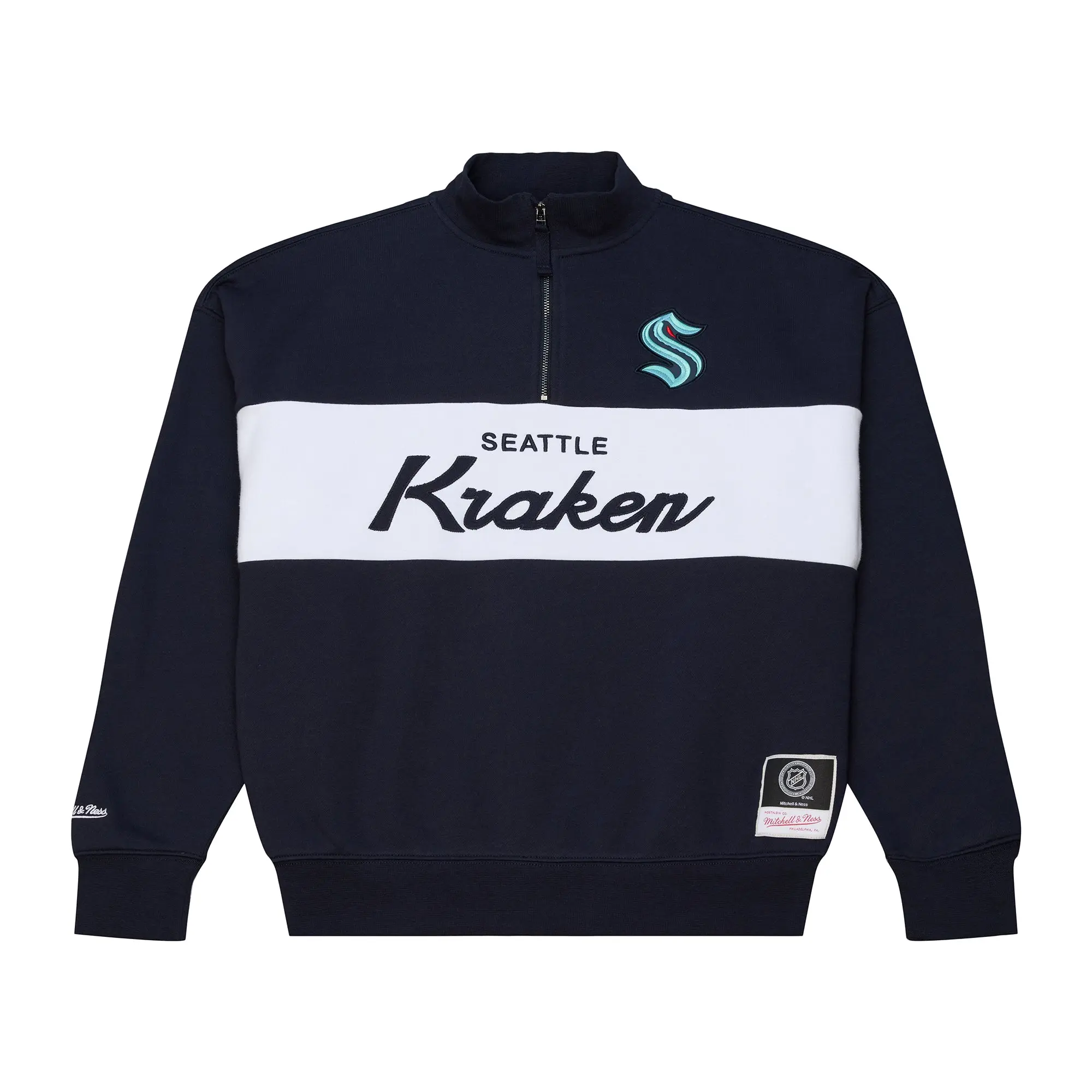 Seattle Kraken Mitchell and Ness Womens Head Coach Quarter Zip