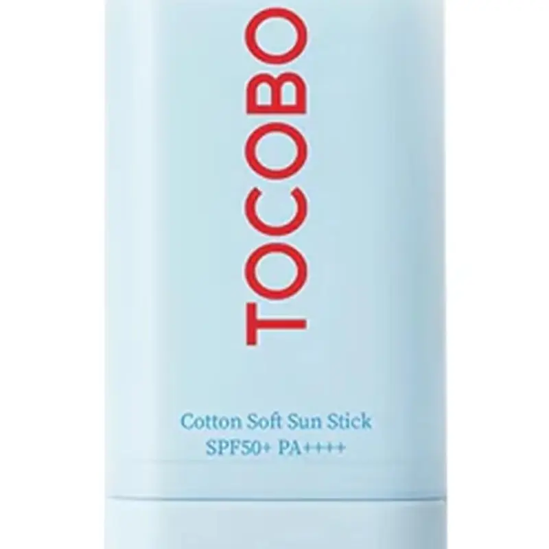 TOCOBO Cotton Soft Sun Stick SPF50+/PA++ Facial Oil for Combination Skin Skincare Sunscreen Gentle Smooth Uv Comfort