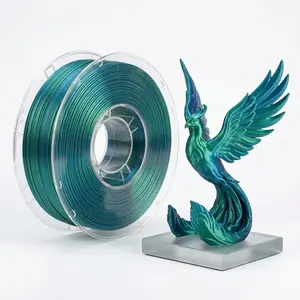 Dual Color Gradient Silk Pla Filament 1.75mm 1kg Spool, Smooth Texture, Precision ±0.03mm, Compatible with Creality, Bambu Lab, Prusa