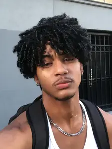 Unisex Braided Wig, African Curly Hair, Suitable for Men and Women Daily Wear, Cosplay, Anime Role Play, New Year's Carnival Night Dress Up Wigs, Short Wigs, Kinky Curly Wigs