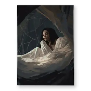 MWW C1ROAR57BC7OTS 5 x 7 ft. Spider Princess White Outdoor Rectangle Area Rug - Home Decor Essential