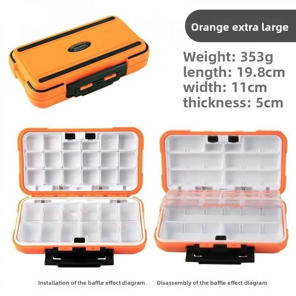 30-slot Lure box (extra large Size - Orange)