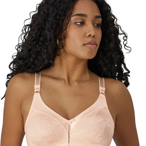 Bali Double Support Lace Wireless Bra Fabric Women's Jacquard Basic Minimalist Comfortable & Supportive Bra