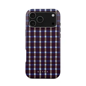 BURGA Phone Cases - Crosscheck Edition | for iPhone 17 16 15 14 13 12 11 Series | Gingham Phone Case | Trendy 2026 Phone Case | Shockproof Protection | Gift for Her