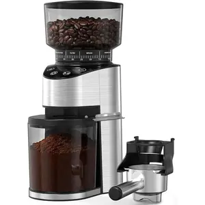 Conical Burr Coffee Grinder, Stainless Steel Coffee Bean Grinder with 50 Grind Settings for Home Use,Touchscreen, Anti-static,1-12 Cups for Espress,French Press & Drip Coffee(Black)