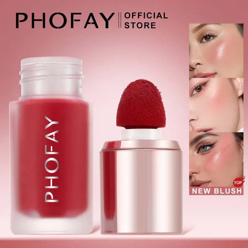 All-Day Liquid Blush | Lightweight Matte Formula | Buildable Ultra-Blendable | Natural Dewy Finish | Flawless Cosmetic for Daily Use