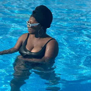 Unisex Quick-Dry Water-Resistant Swim Turban, Sports & Outdoor Swimming Cap Accessory