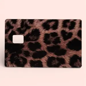 Cheetah Leopard Print Debit Card Skins - Stylish Animal Print Design for Secure Transactions Sticker
