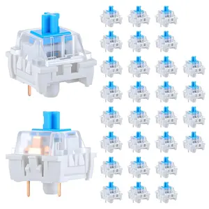 30 count Mechanical Keyboard Switches 3 Pin Blue Keyboard Clicker Replacement Keyboards  for LED Mechanical Gaming Keyboards