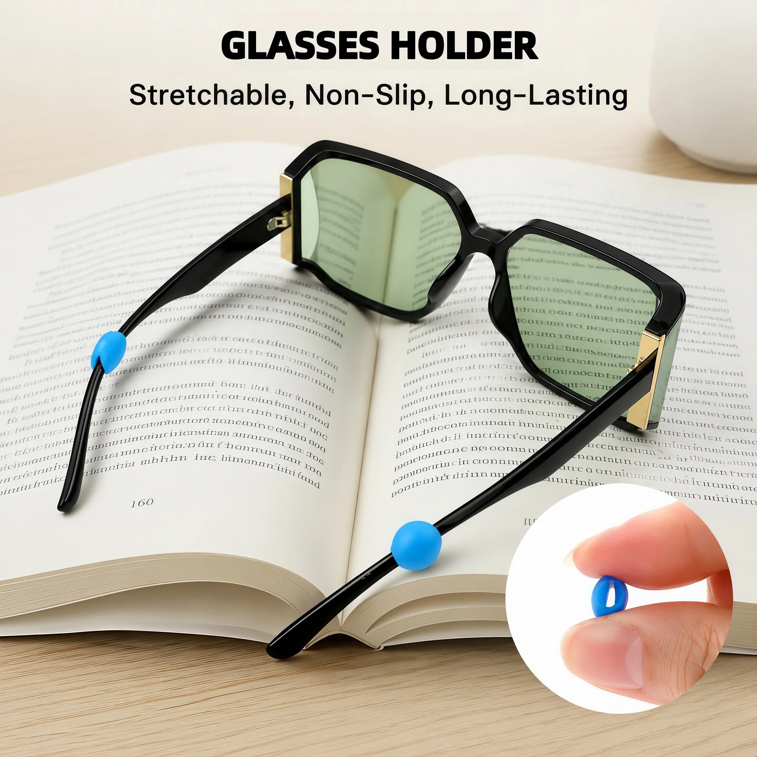 12 Pairs Silicone Eyeglass Ear Grips, Anti-Slip Glasses Retainers, Random Colors, Soft Stretchable Silicone Stoppers Prevent Spectacles Sliding From Sweating, Fit Eyeglasses & Sunglasses