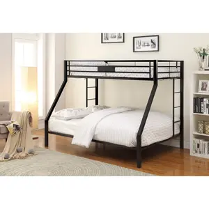 SKRAN Limbra Sandy Black Finish Twin XL/Queen Bunk Bed king  size  bed  frame