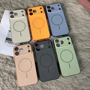 2025 New Colorful Ultra-Thin Fashion Phone Case Compatible with iPhone 17 Pro Max/17 Air/16/15/14 Plus/13/12/11 Pro Max Supports Magnetic Wireless Charging Shockproof and Drop-Resistant Protective Case