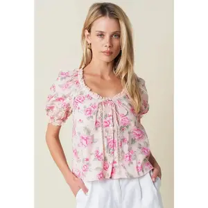 Blossom Kiss Blouse - 100% cotton