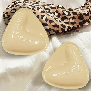 Double-Sided Sticky Bra Inserts Push up Breast Enhancers Pads Reusable Padded Ultra Lift Inserts Adhesive Bra Pads Bikini Womenswear Accessories Strapless Underwear Lady Women Comfort snowy