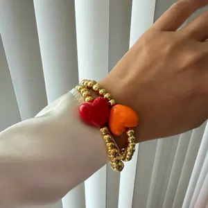Heart Charm Bracelet – Multiple Colors