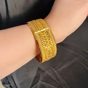 Elegant Gold-Tone Bangle Bracelet for Women - Stylish and Durable Jewelry Accessory