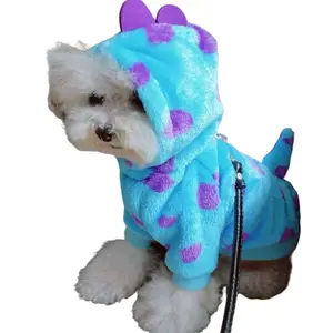 Cute Dinosaur Pet Onesie for Spring & Fall, Thick Warm Dog Jumpsuit Jacket, Comfortable Pet Clothing for Dogs, Husky Clothes