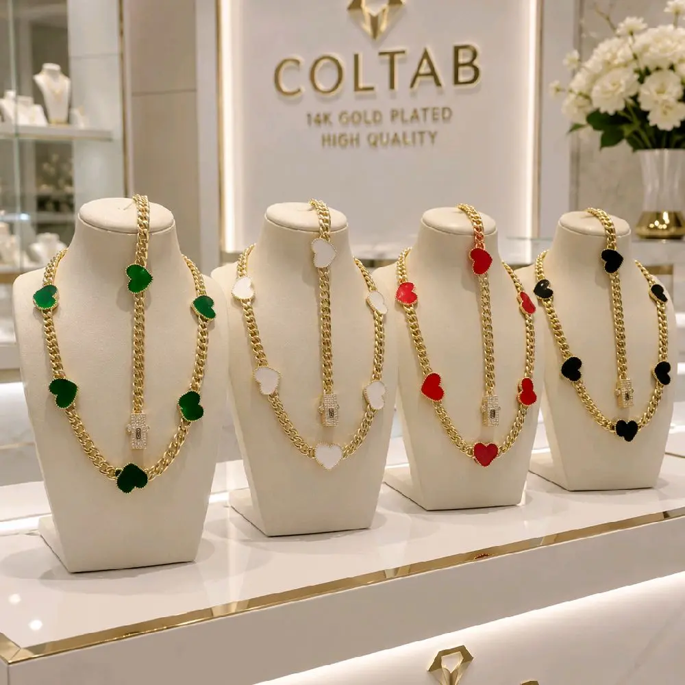 The Heart Link  and earrings to match ( sold separately)Collection by COLTAB