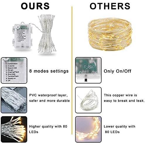 84Ft 12 Pack Artificial Ivy Leaf Plants Vine with 80 LED String Light,Green Vines Garland, Hanging for Home Kitchen Office Wedding Wall Décor