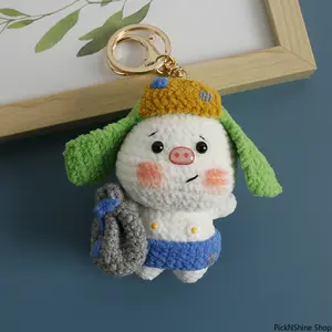 New hand-knitted doll products, super cute wool crochet heavy industry pendant, cartoon knitted doll collection