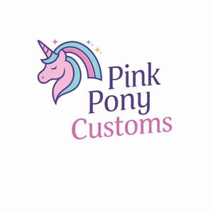Pink pony rainbow customs