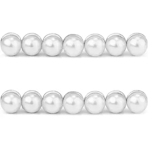 14 Set Wedding Veil Weight, Magnetic Pearl Double Sided Magnet Invisible Strong Hijab Accessories for Dress Bridal