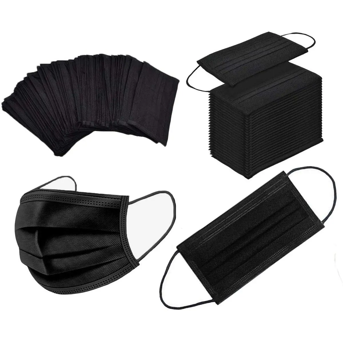 50-Pack 3-Layer Protective Masks, Filter Mask for Daily Use, Individual Packaging, Ideal for Cleaning and Protection