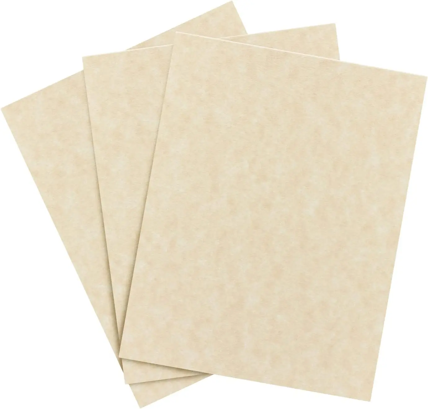 Aged Parchment Cardstock – Great for Certificates, Menus and Wedding Invitations | Medium Weight 65lb Cover (176gsm) | 8.5 x 11” | 50 Sheets per Pack
