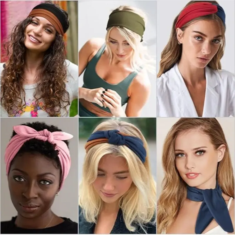 6pcs Rabbit Knot Hairbands, Elastic Fashion Bunny Ears Bow  display picture 2