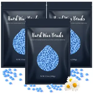 Hard Wax Beads, 300g Hair Removal Wax Beans for Sensitive Skin, Face, Legs, Armpit, Brazilian, Bikini and Full Body Waxing, Women Men (Chamomile)