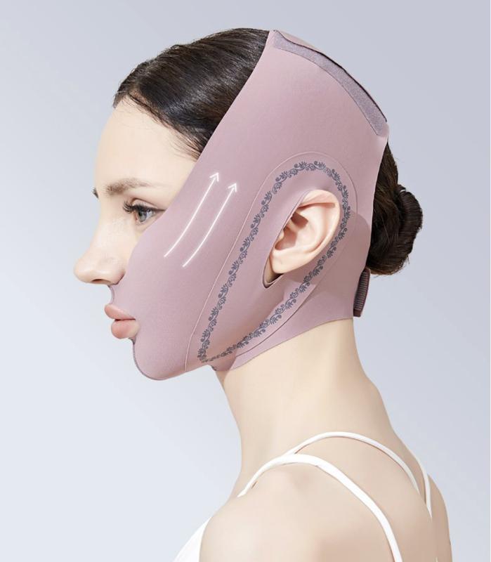 Full Face Lift V-Line Sculpting BANDAGE: Anti-Sagging Strap for Double Chin Nasolabial Fold Tightening