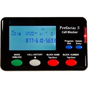 ProSeries 3 Call Blocker Automatic SPAM Blocking for Landline Phones - Easy Setup One Button Blocking of RoboCalls