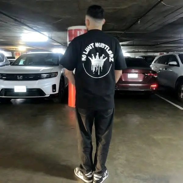 No Limit Hustlerz "King" Shir Men's Top with Graphic Design - Menswear