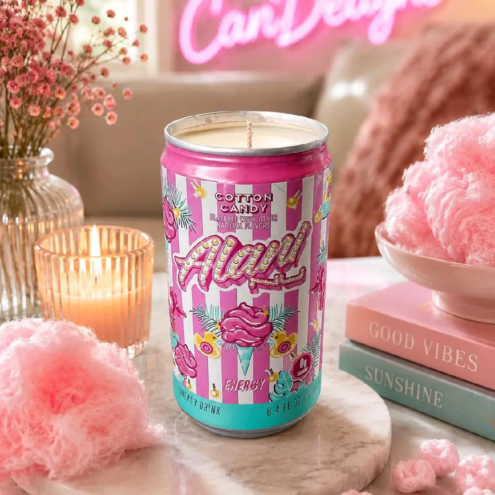 Mini Alani Cotton Candy Repurposed Can Soy Candle