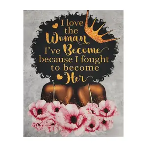 Patch Party Club, 1-pc, "I Love the Woman I've Become", 12", Ready to Press, DTF Transfer, Apparel Decorating, T-shirt Transfer for Pressing