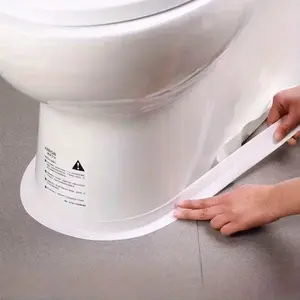 1 roll self-adhesive caulk strip tape, waterproof, Hydrophobic sealant for toilet, bathtub, kitchen countertop. Oil-proof, easy to use, perfect for bathroom, sink gap beautification. Ideal home repair & renovation accessory