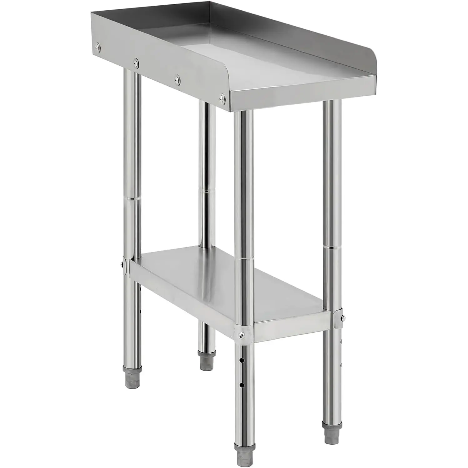GAOMON Stainless Steel Grill Stand Table - 12x24x30 Inches, 660 LBS Heavy-Duty Capacity, NSF Certified, with 2" Edge Baffle for Home, Commercial Restaurant Kitchen, Hotel