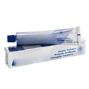 Tri-  Polish, Multipurpose Metal Cleaner, Polish and Protect  Metals & Fibreglass, , and Chrome Metal Polisher, Silverware, Glass & Acrylics Cleaner, 50ml Tube