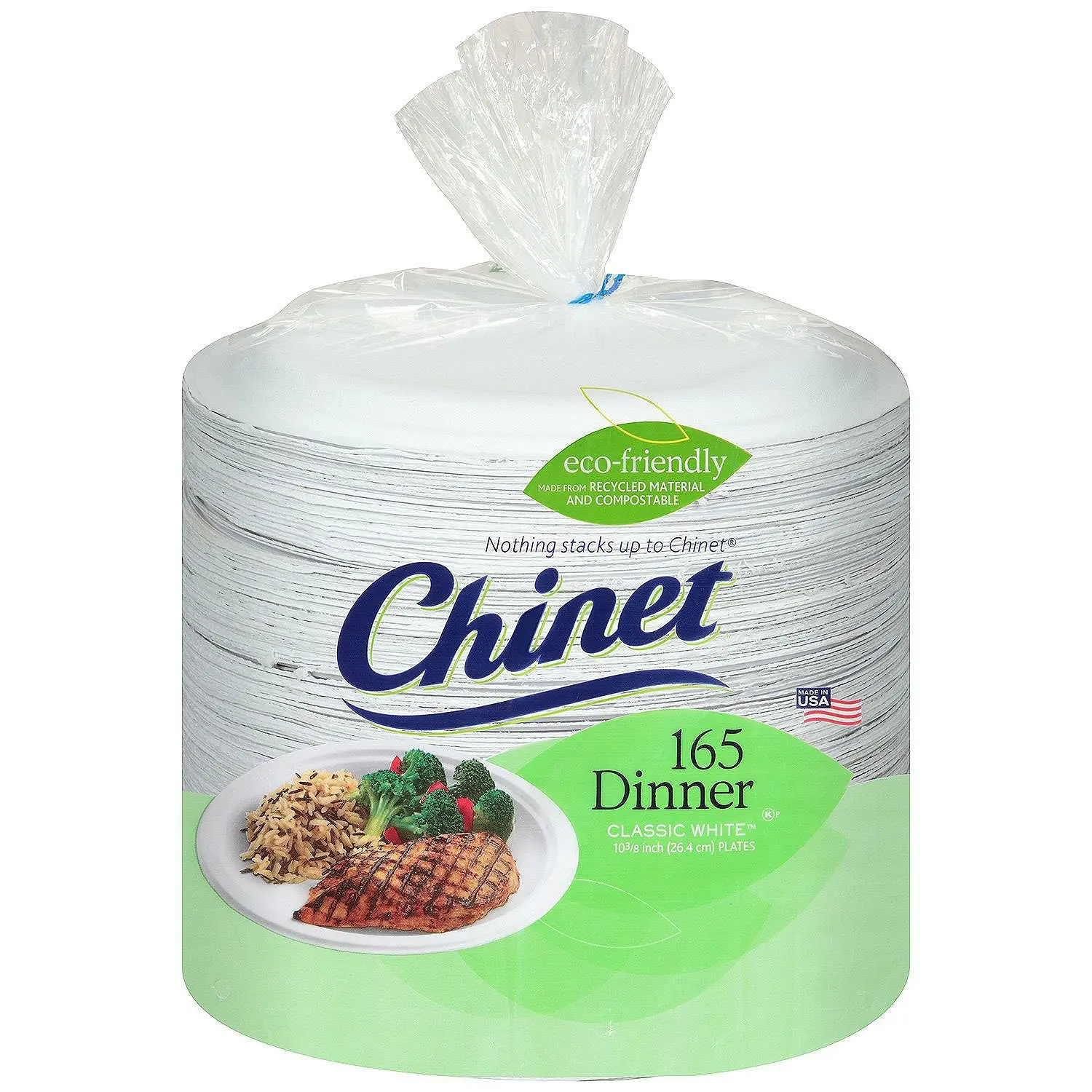 Chinet Chinet pack of 3, 10 3/8" Paper Dinner Plates (495Count)